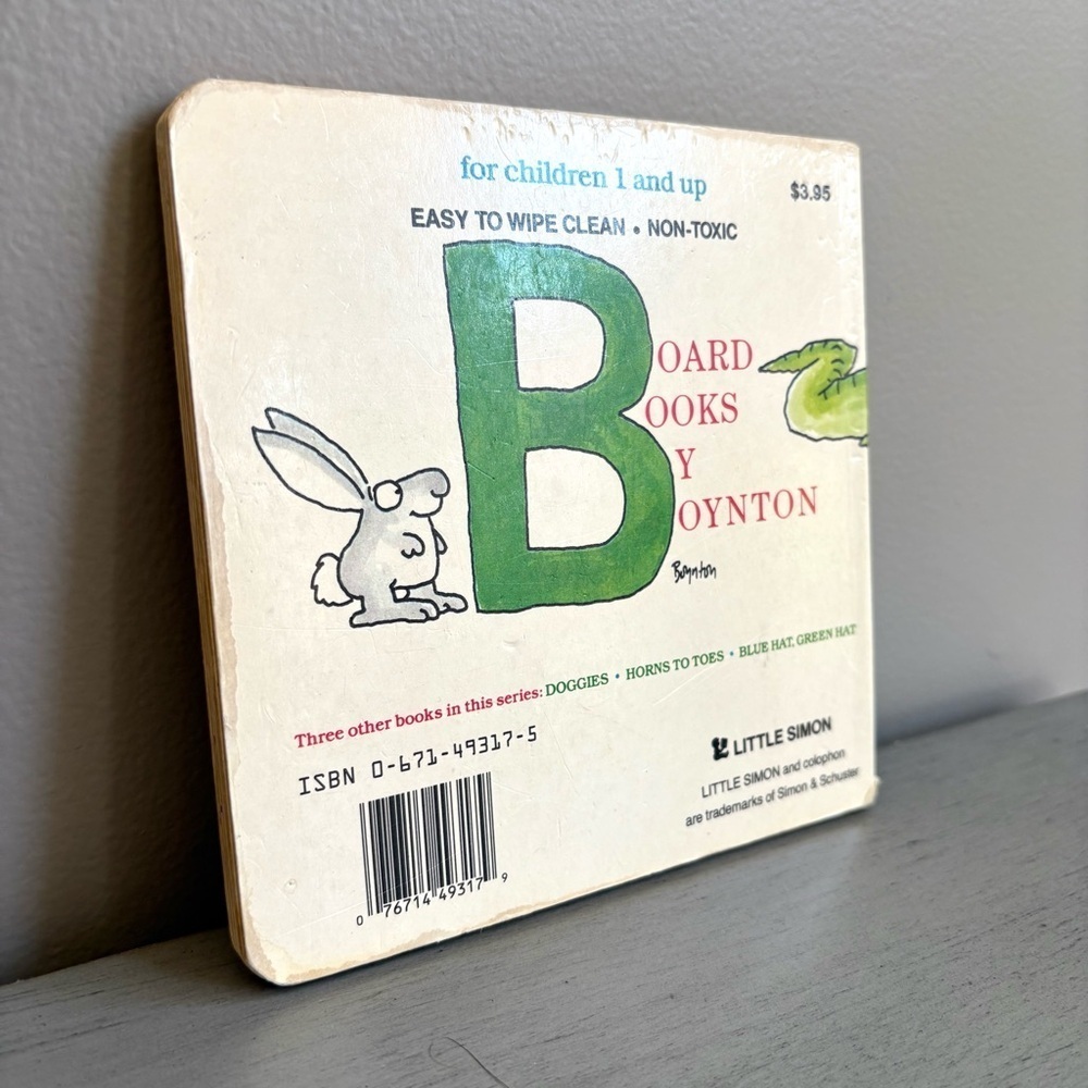 VTG Sandra Boyton- A to Z- Children Board Book RARE Cover Little Simon 1984 - Picture 9 of 15